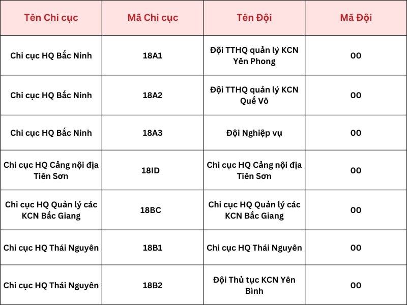 chi cuc hai quan bac ninh